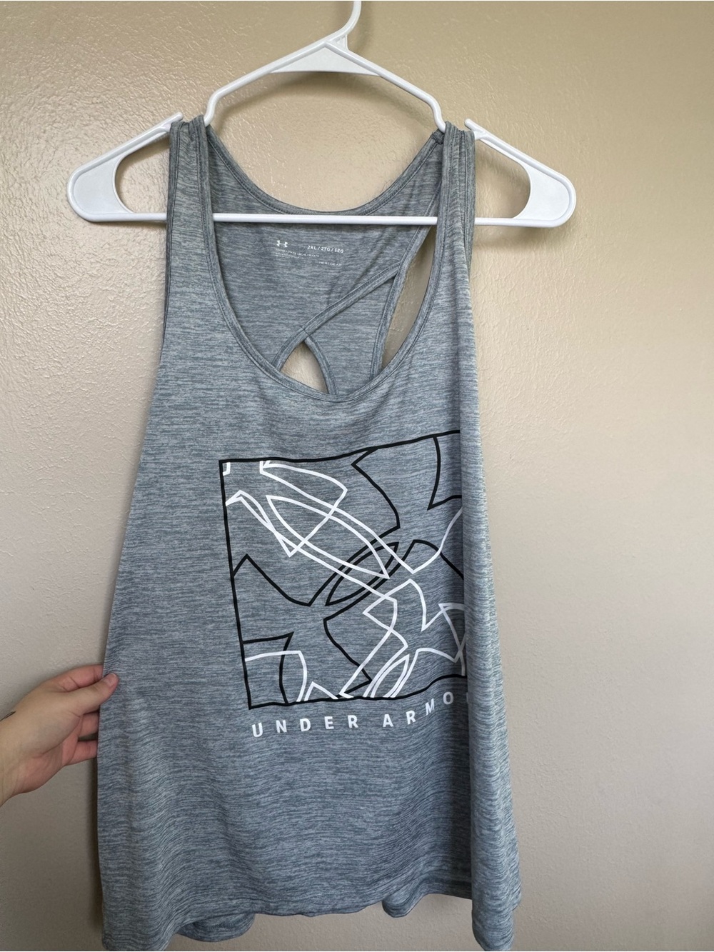 Under Armour Heather Gray Performance Racerback Tank